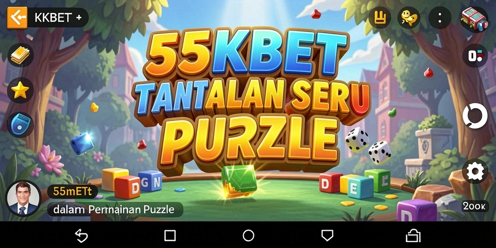 Screenshot gameplay seru dari 55KBET saat menyelesaikan teka-teki.