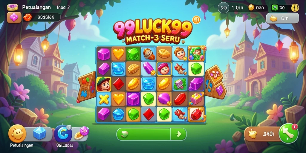 Tampilan gameplay seru di 99LUCK99, memperlihatkan kombinasi cerdas.