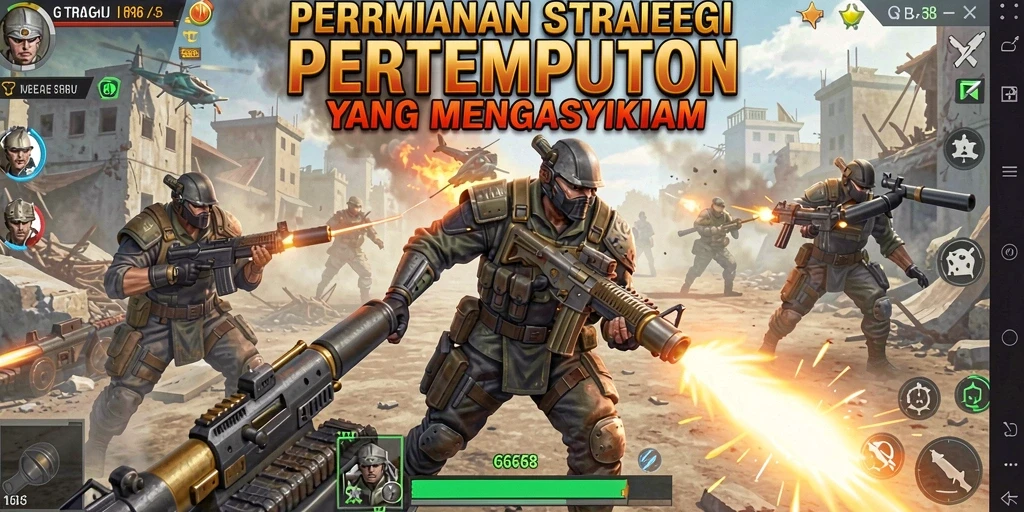 Tampilan gameplay G668 yang penuh strategi dan seru.