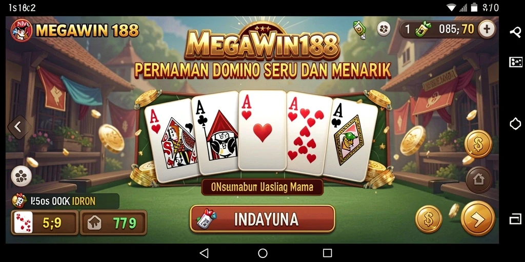Tampilan gameplay domino yang mengasyikkan di MEGAWIN188.