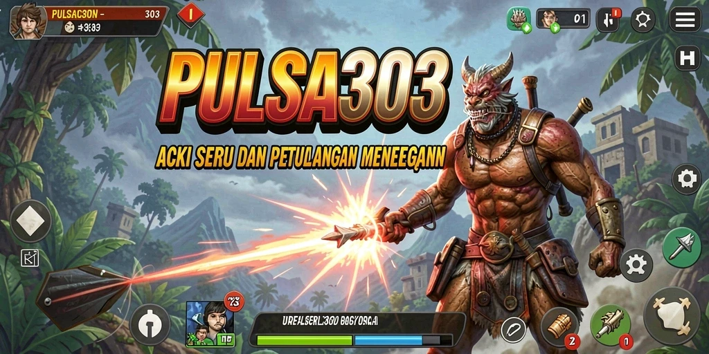 Screenshot menggambarkan aksi intens dalam PULSA303 dengan karakter berjuang melawan musuh.