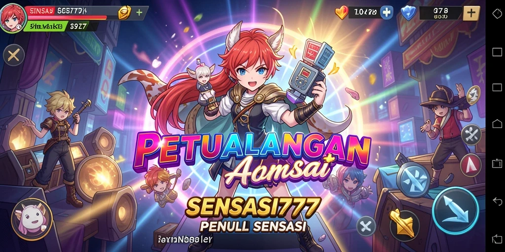 Tampilan menarik dari gameplay SENSASI777 dengan karakter anime.