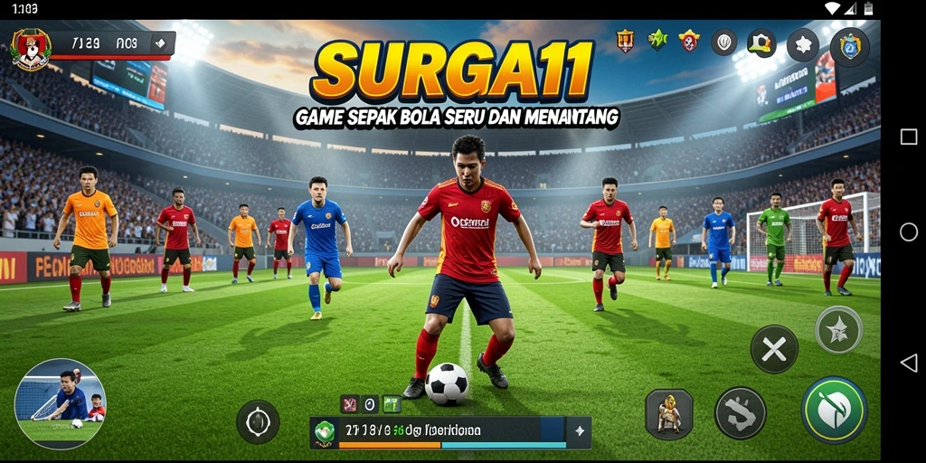 Tampilan gameplay SURGA11 yang dinamis dan penuh aksi.