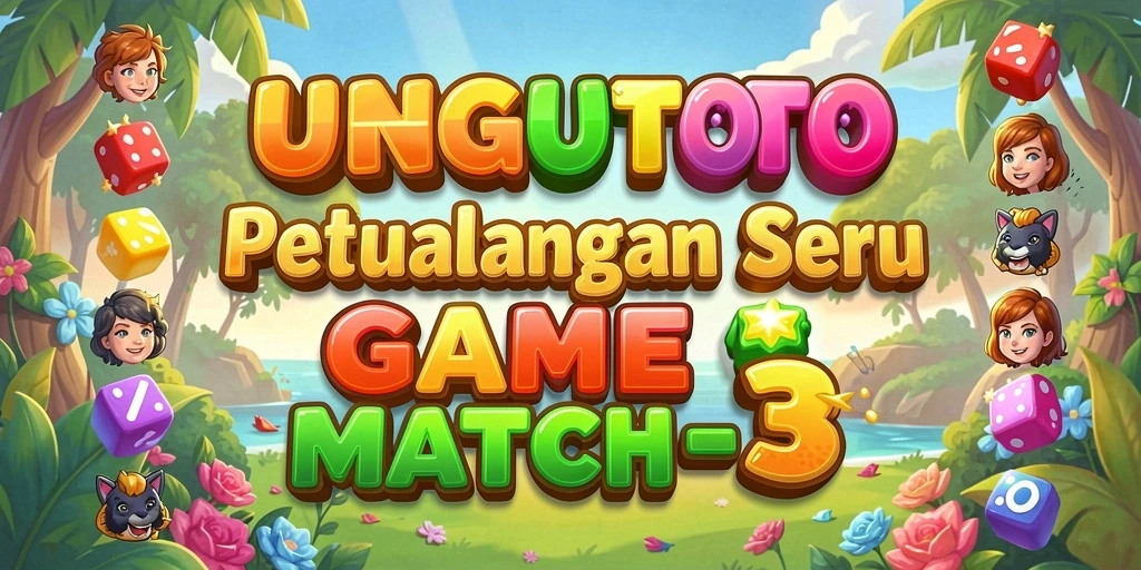 Screenshot gameplay UNGUTOTO menunjukkan aksi seru permainan Match-3.