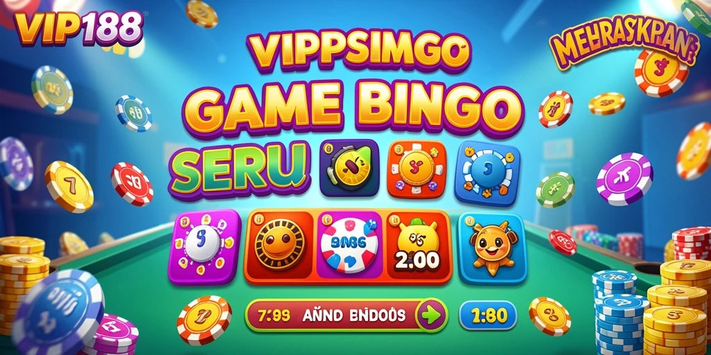 Screenshot gameplay Bingo di VIP188 dengan tampilan yang menarik.