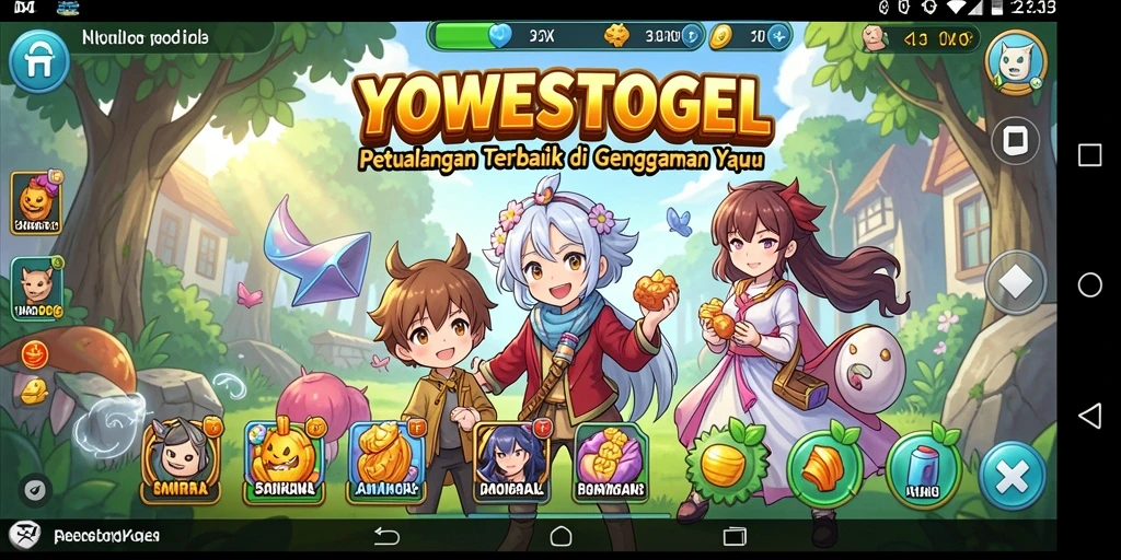Tampilan gameplay seru dalam dunia Anime yang menakjubkan.